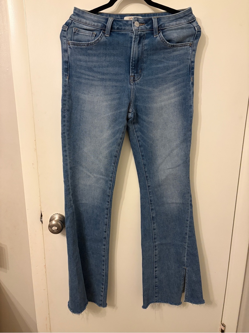 Split Hem Flare Jeans